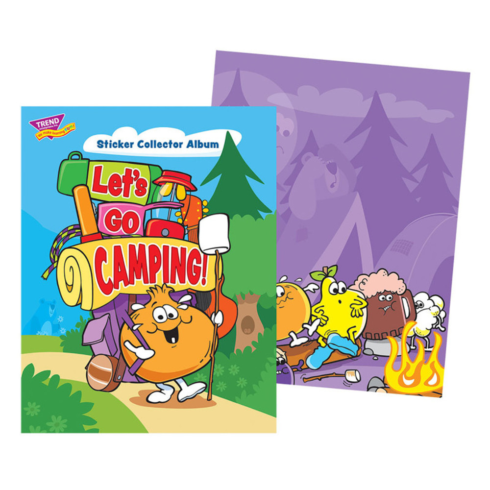 TREND ENTERPRISES INC. TREND Let's Go Camping Sticker Collector Album - Large