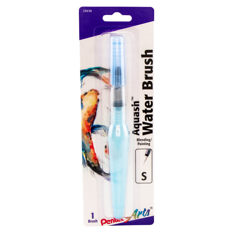 PENTEL OF AMERICA Pentel Arts Aquash Water Brush Fine Point Small, Peggable Carded