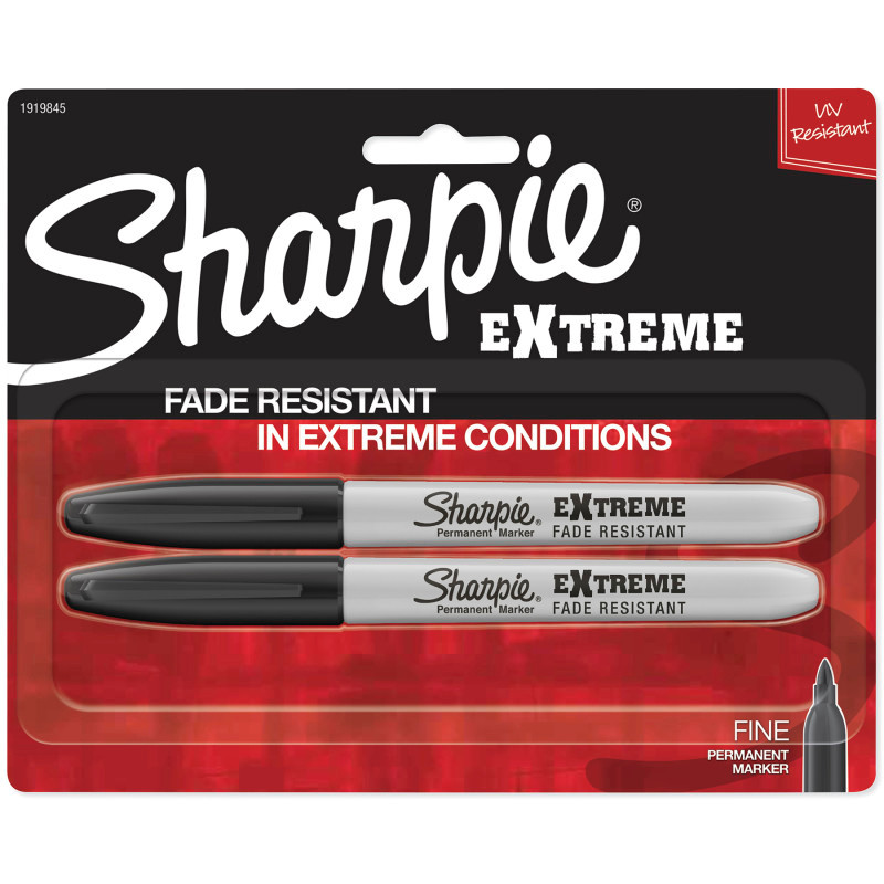 NEWELL BRANDS DISTRIBUTION LLC Sharpie® Extreme Permanent Markers, 2-Pack, Black