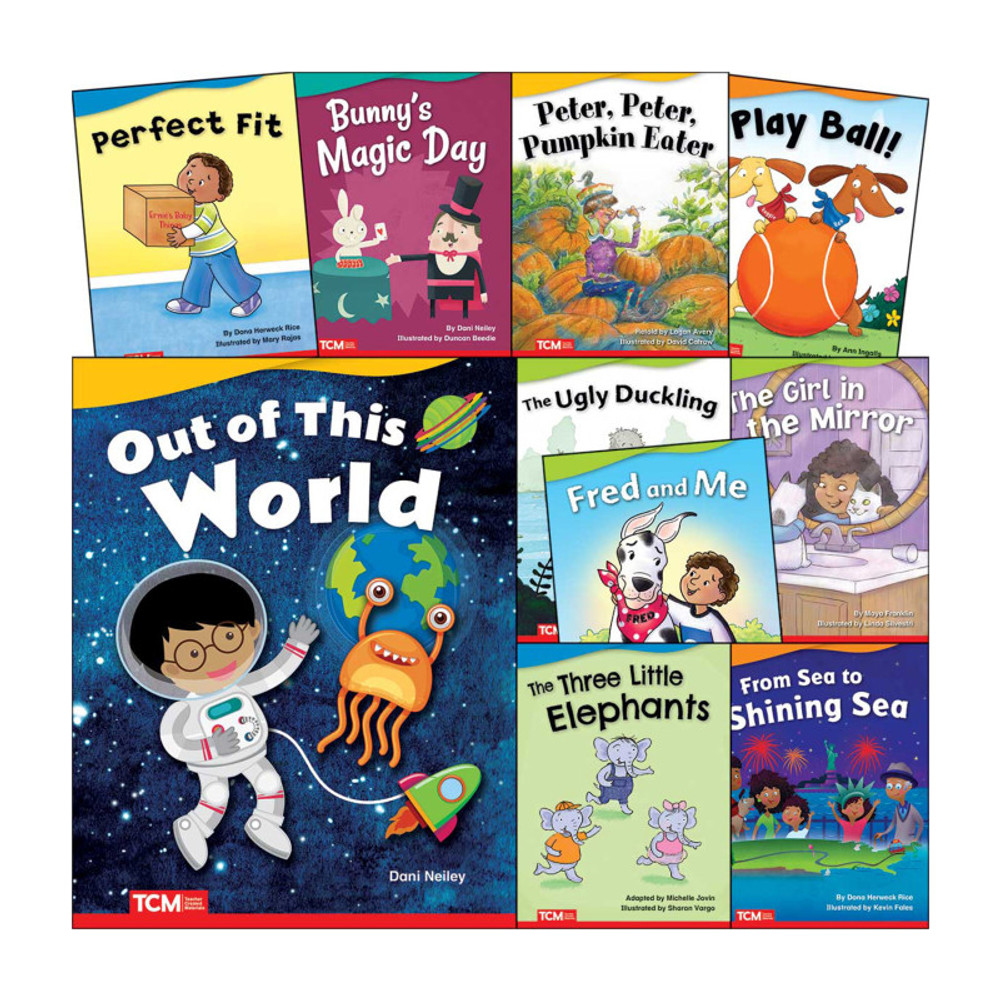 SHELL EDUCATION Teacher Created Materials Literary Text Grade K Set 2: 10-Book Set