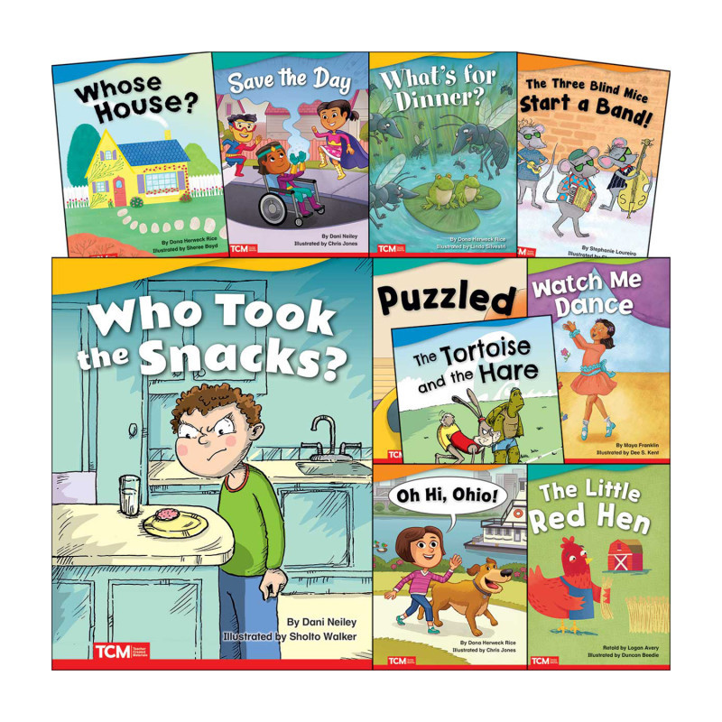 SHELL EDUCATION Teacher Created Materials Literary Text Grade K Set 3: 10-Book Set