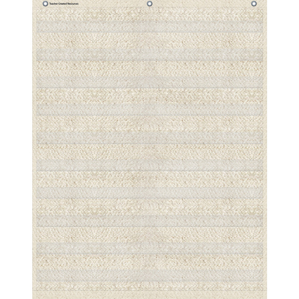 TEACHER CREATED RESOURCES Teacher Created Resources® Woven 10 Pocket Chart, 34" x 44"