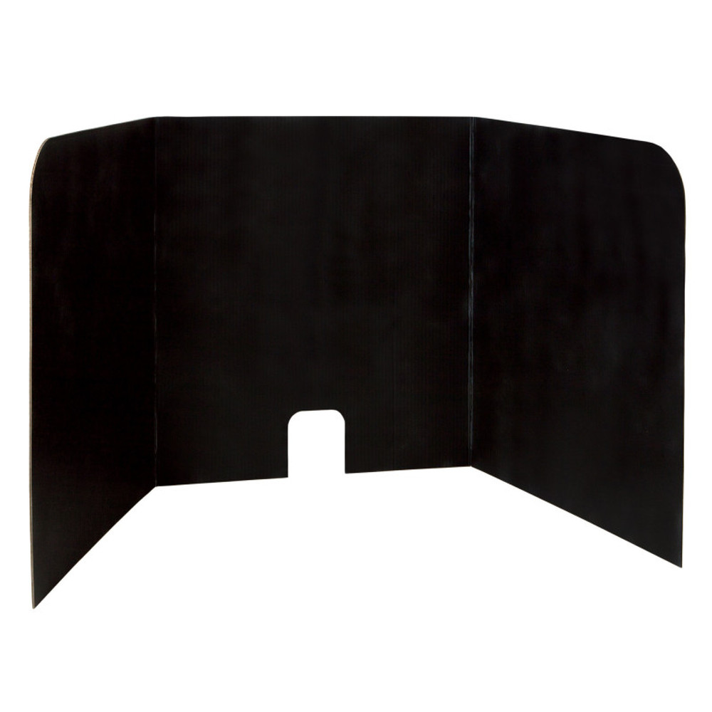 DIXON TICONDEROGA CO Pacon® Computer Lab Privacy Board, Black, 22"H x 22"W x 20"D, 4 Boards