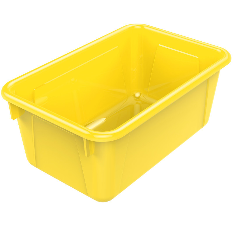 STOREX INDUSTRIES Storex Small Cubby Bin, Yellow