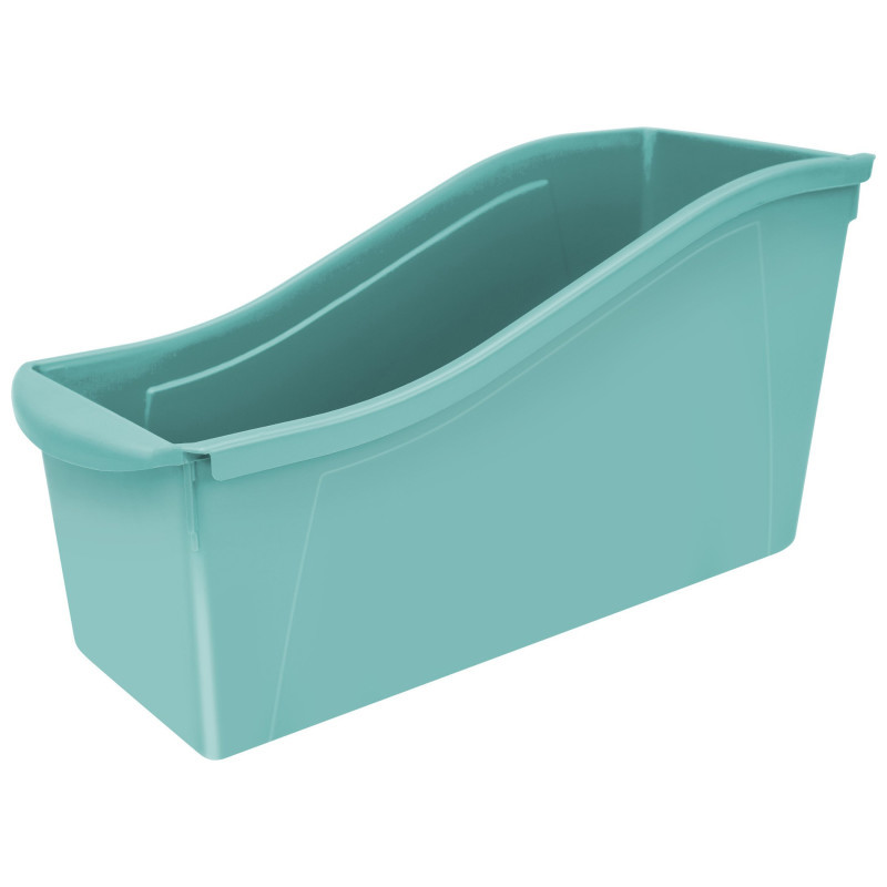 STOREX INDUSTRIES Storex Large Book Bin, Teal