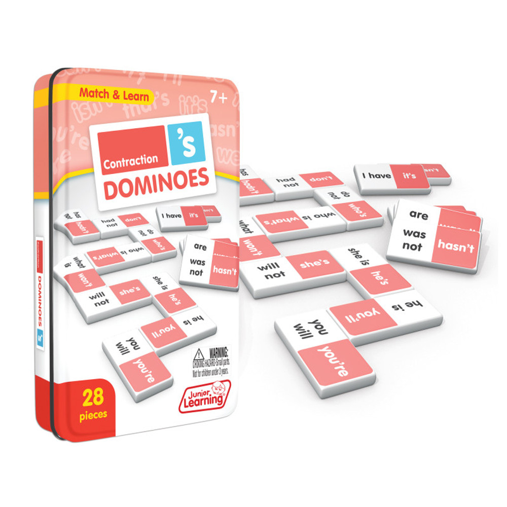 JUNIOR LEARNING Junior Learning® Contraction Match & Learn Dominoes