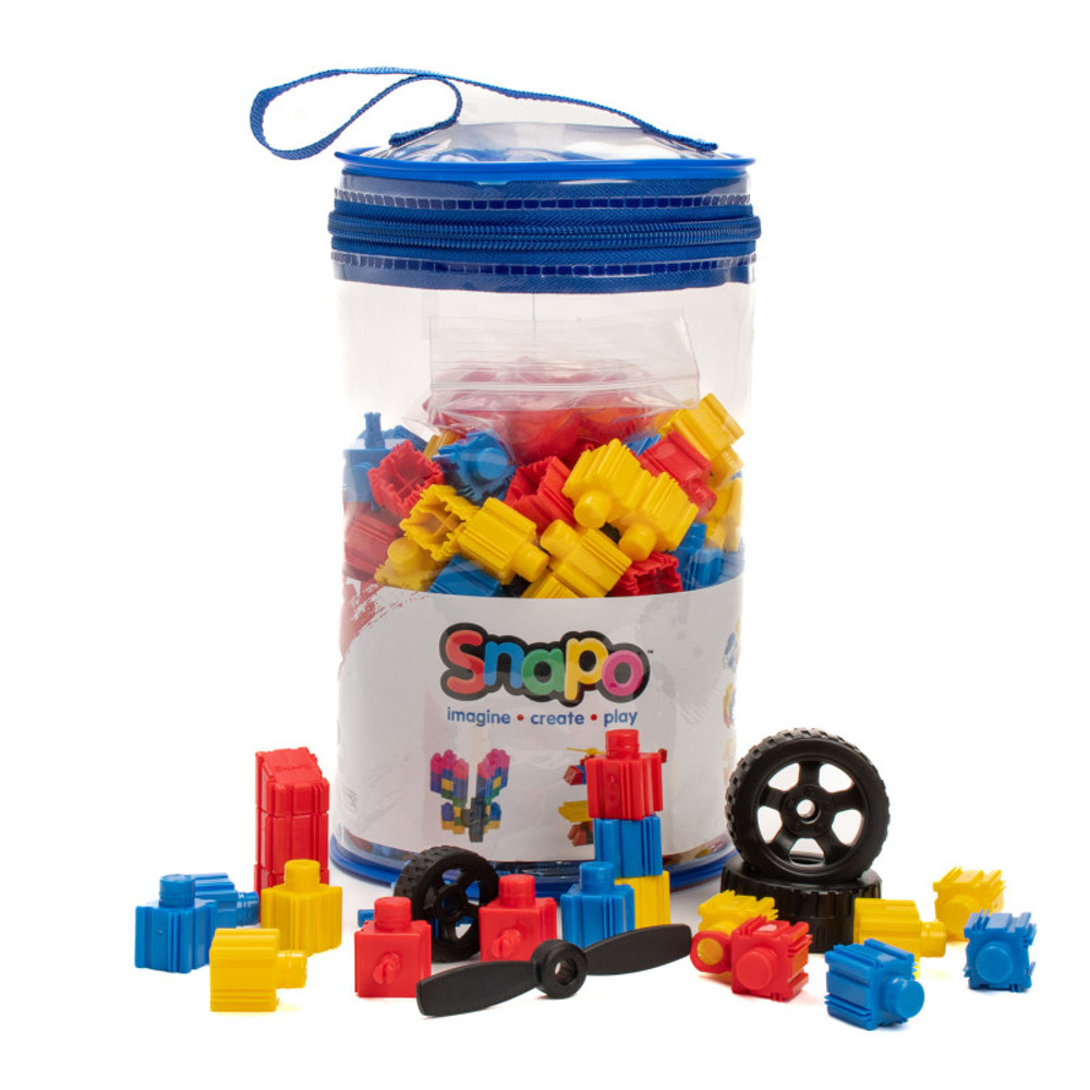 TK TOY BOX DBA SNAPO TOYS Snapo Building Blocks, Advanced Builder's Kit, 300 Pieces