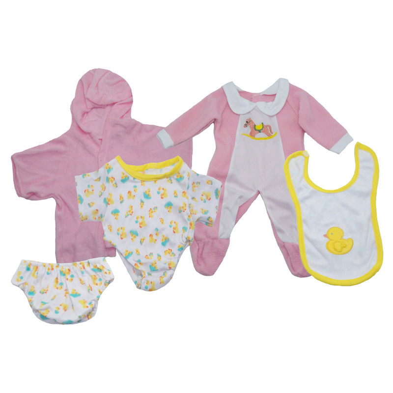 GET READY KIDS Get Ready Kids Girl Doll Clothes Set, 3 Outfits
