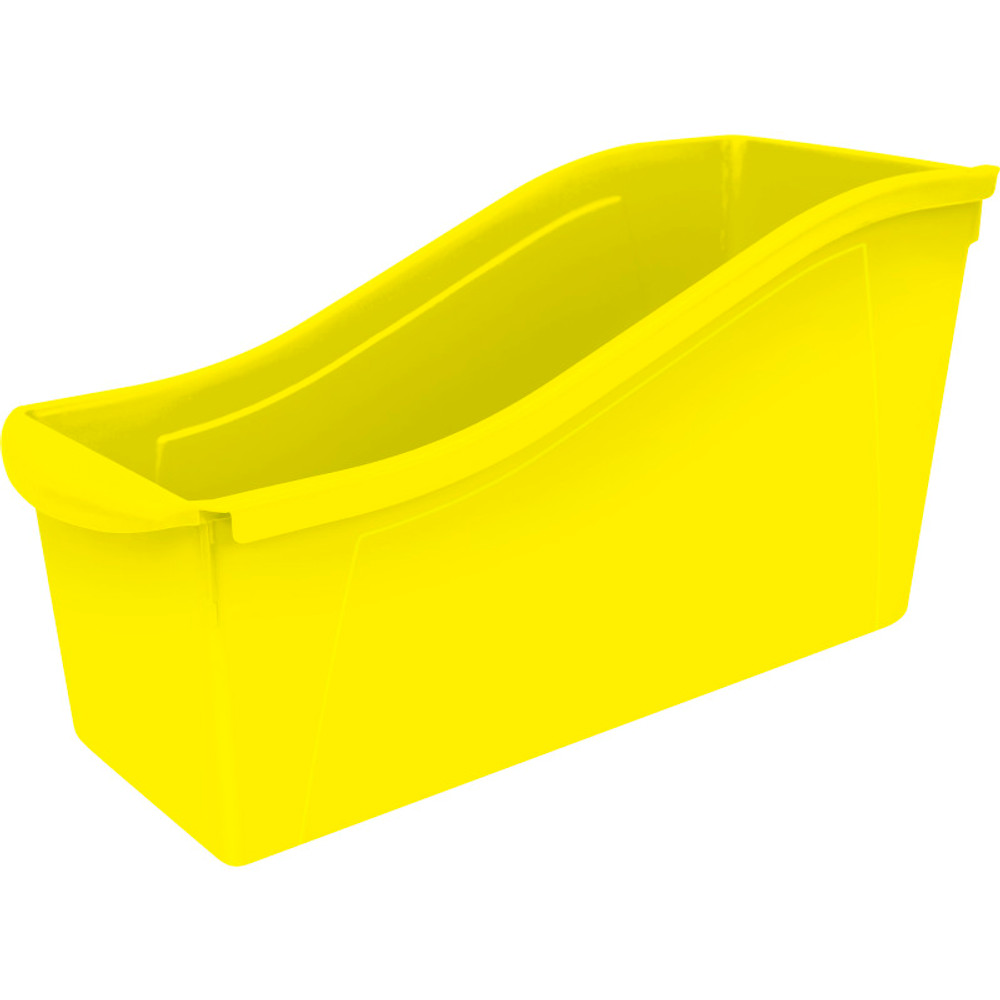 STOREX INDUSTRIES Storex Large Book Bin, Yellow