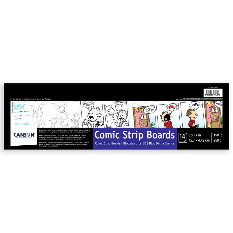 DIXON FINE ART Canson Artist Series Comic Strip Board, 14 Sheet, 5x17 inch, 1 Count