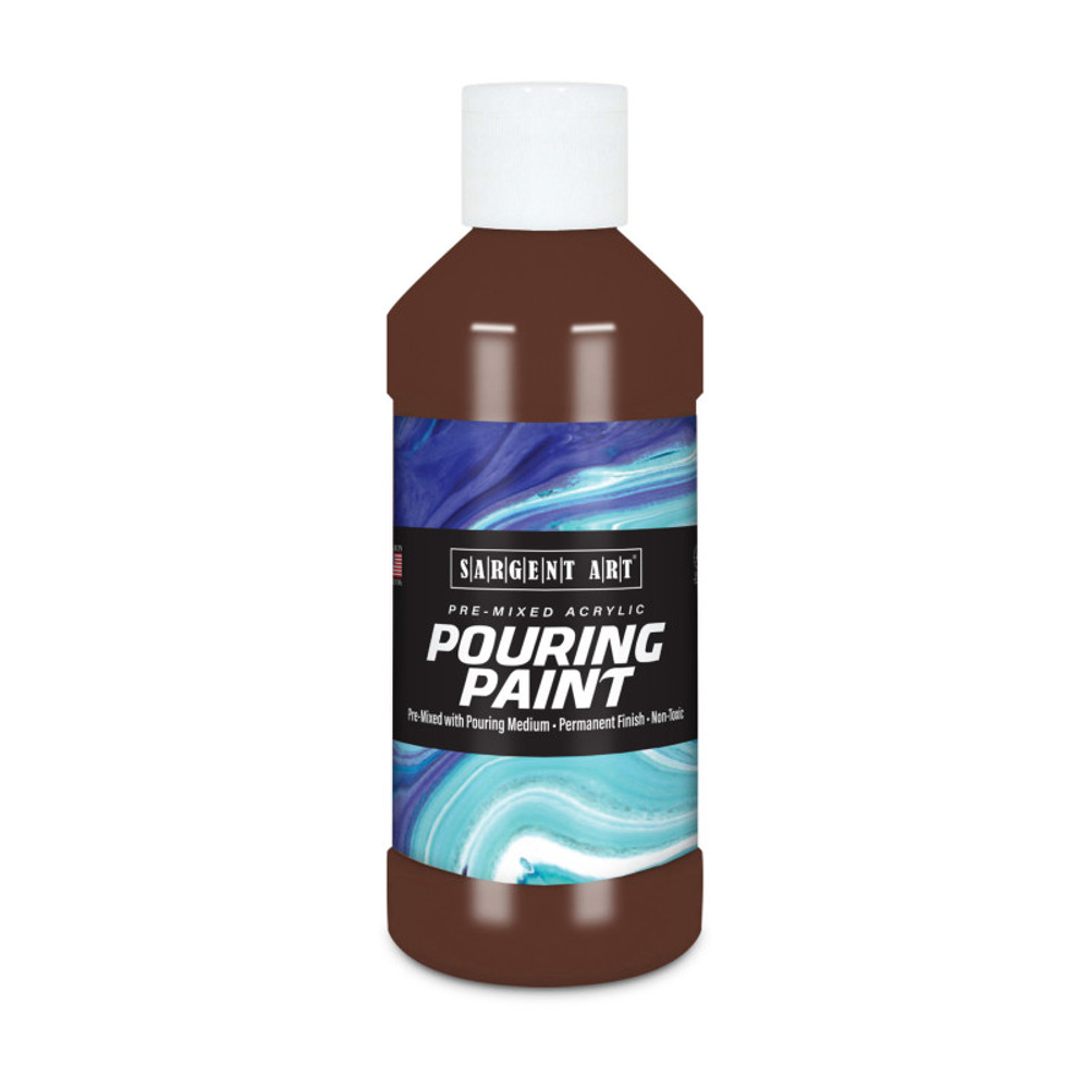 SARGENT ART  INC. Sargent Art® Acrylic Pouring Paint, 8 oz, Burnt Umber