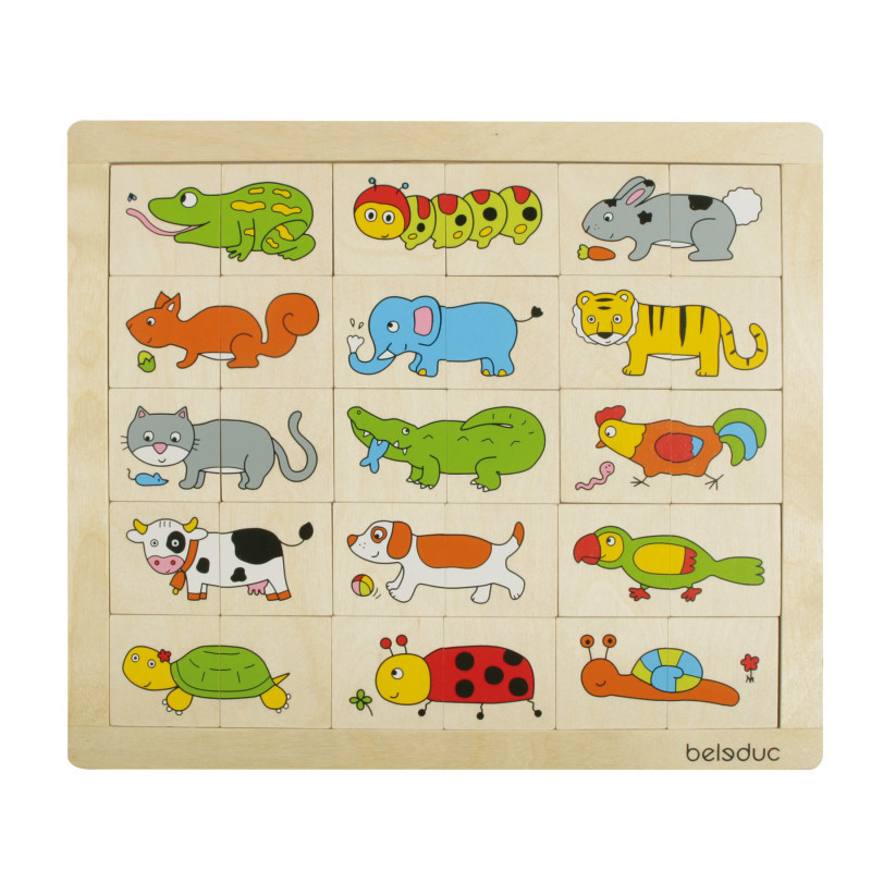 PLAYWELL ENTERPRISE LTD Beleduc Match & Mix Animals Puzzle