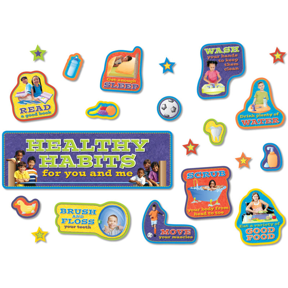 NORTH STAR TEACHER RESOURCE North Star Teacher Resources Healthy Habits Bulletin Board Set