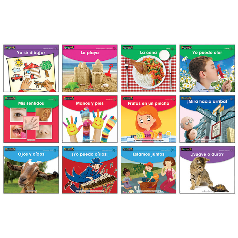 NEWMARK LEARNING Newmark Learning Early Rising Readers My Five Senses Theme Set, Spanish