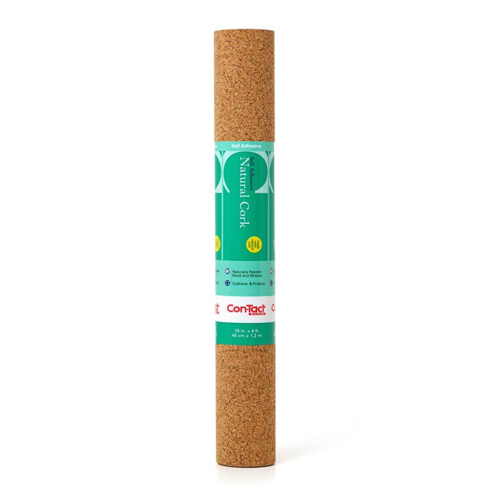 KITTRICH CORPORATION Con-Tact® Brand Adhesive Roll, Cork, 18" x 4'