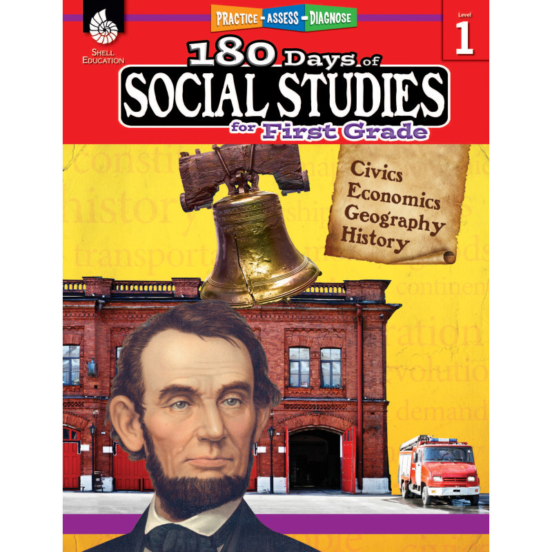 SHELL EDUCATION Shell Education 180 Days of Social Studies for First Grade