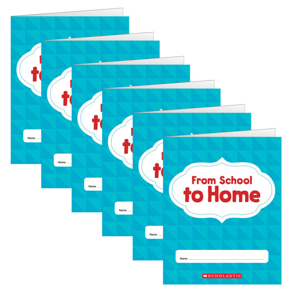 SCHOLASTIC TEACHING RESOURCES Scholastic Teaching Solutions From School to Home Folder, Pack of 6