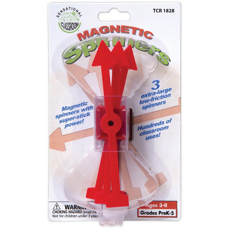TEACHER CREATED RESOURCES Sensational Classroom™ Magnetic Spinners, Set of 3