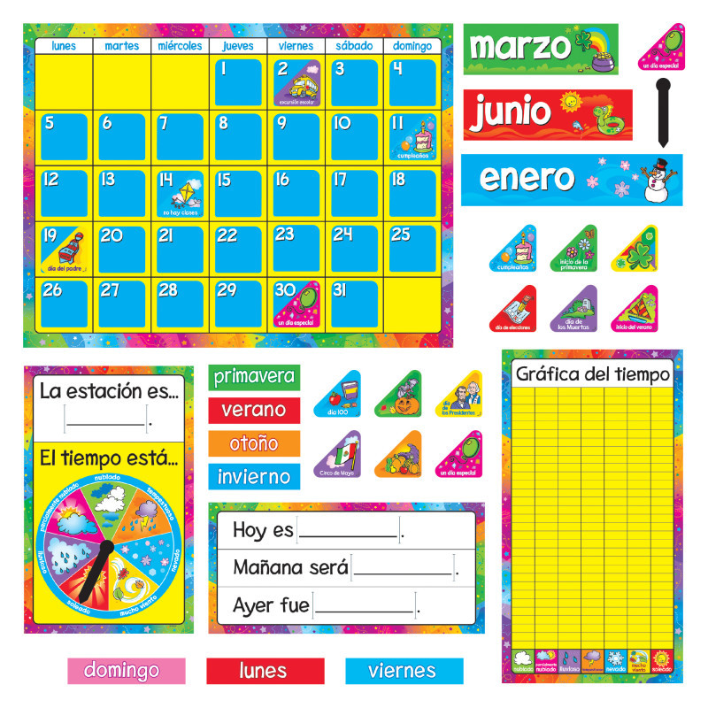 TREND ENTERPRISES INC. TREND Calendario Anual (SP) Bulletin Board Set