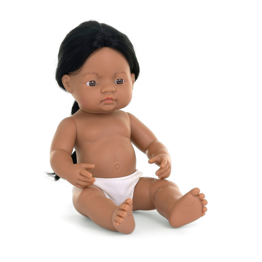 MINILAND EDUCATIONAL CORPORATION Miniland Anatomically Correct 15" Baby Doll, Native American Boy