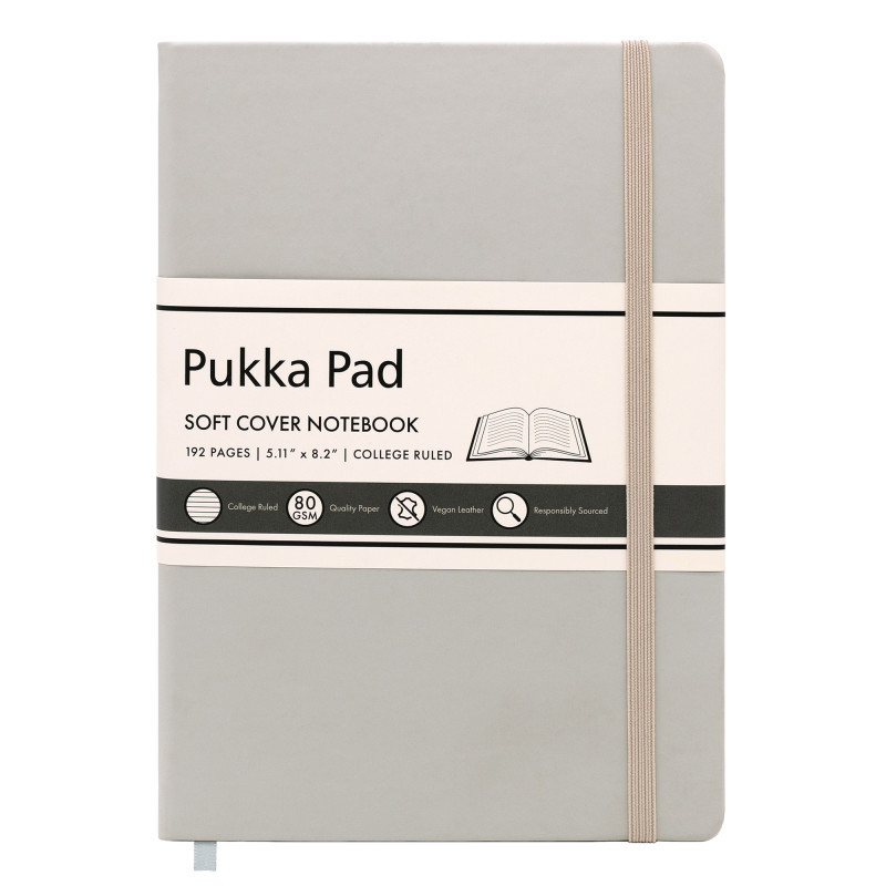 PUKKA PADS USA CORP Pukka Pads Pukka Soft Cover A5 College Ruled - Oatmeal