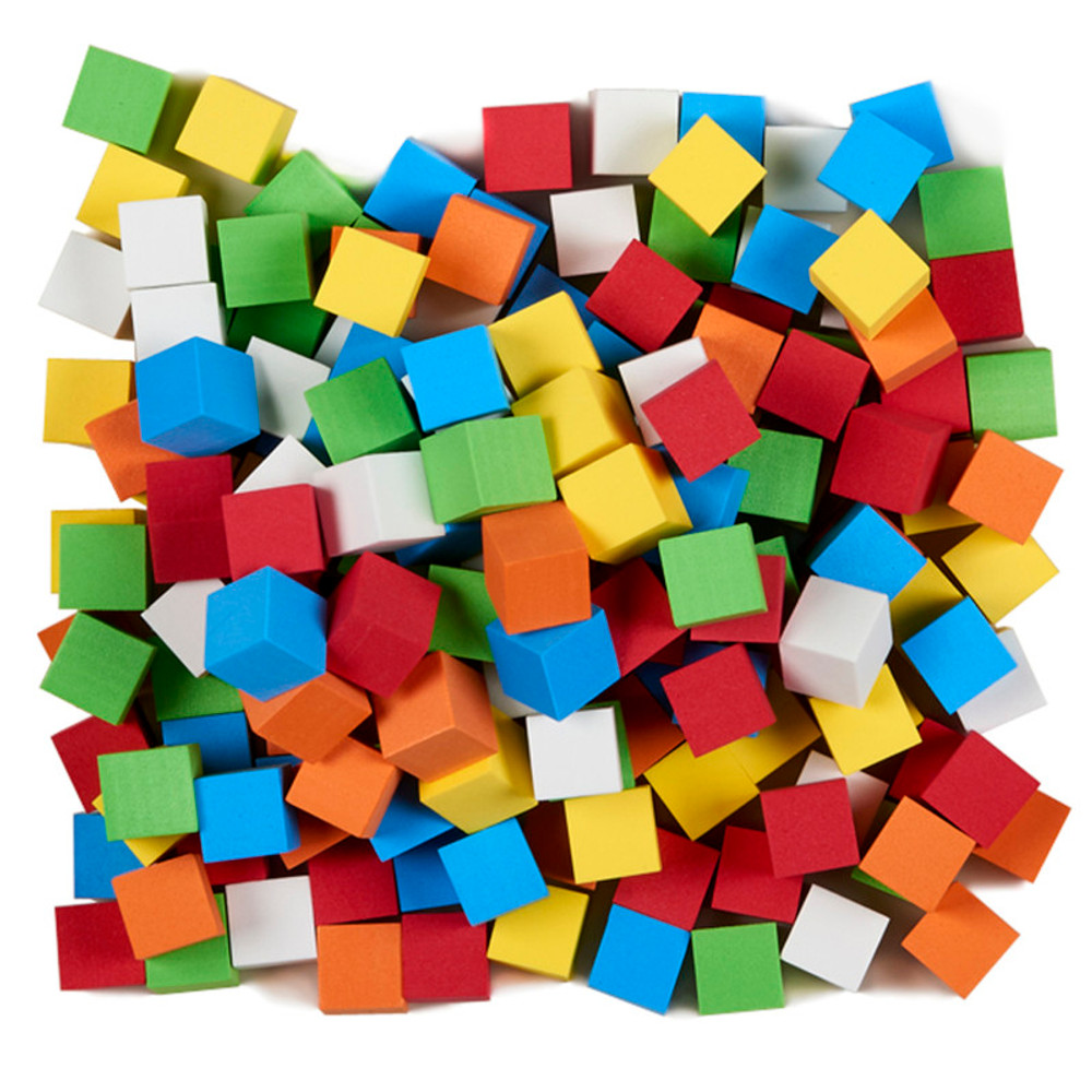 KOPLOW GAMES INC. Koplow Games Foam Blank Dice, Assorted Color, 16mm, Bag of 200