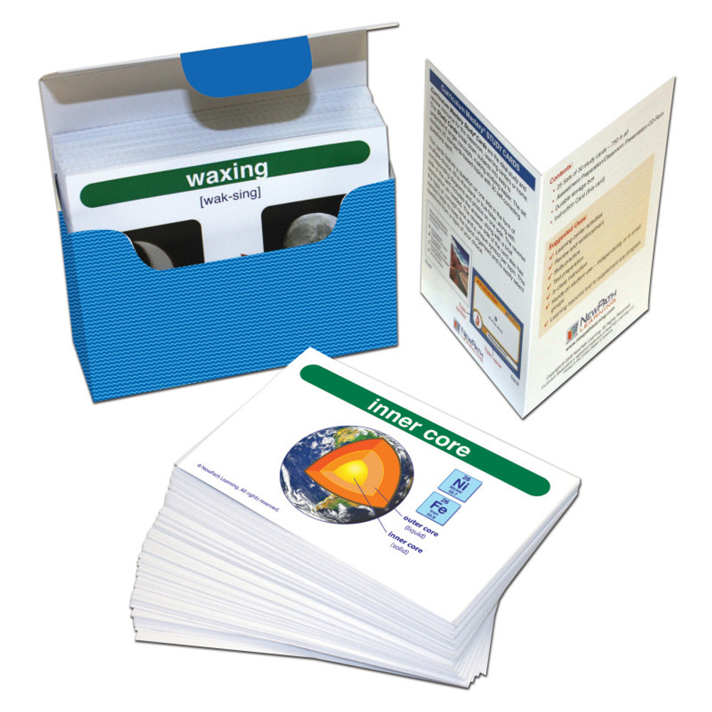 NEWPATH LEARNING NewPath Learning Earth Science Vocabulary Builder Flash Card Set, Middle School