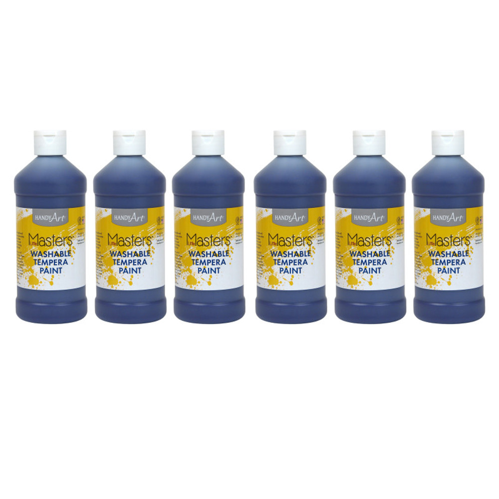 ROCK PAINT DISTRIBUTING CORP Handy Art® Little Masters™ Washable Paint, Violet, 16 oz., Pack of 6