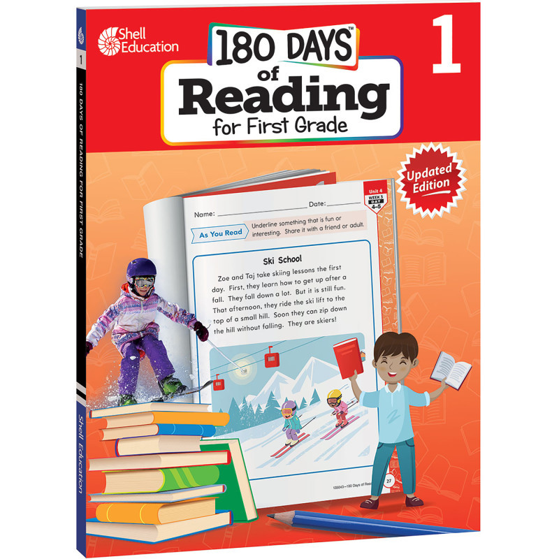 SHELL EDUCATION Shell Education 180 Days of Reading 2nd Edition, Grade 1