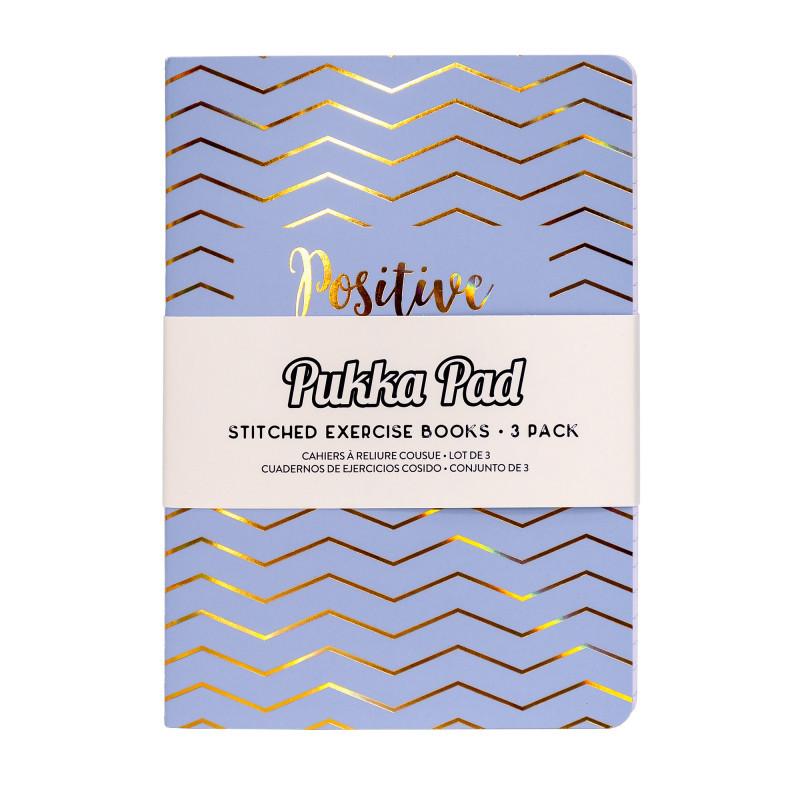 PUKKA PADS USA CORP Pukka Pads Haze Exercise Books, 4.6" x 6.8", Assorted Colors, Pack of 3