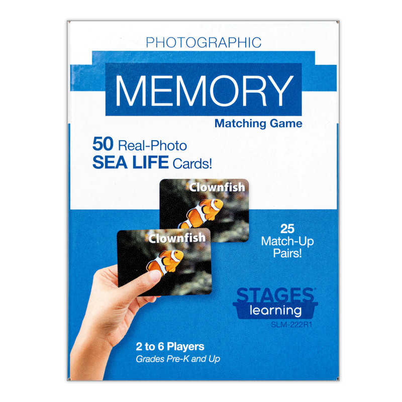 STAGES LEARNING MATERIALS Stages Learning Materials Photographic Memory Matching Game, Sea Life