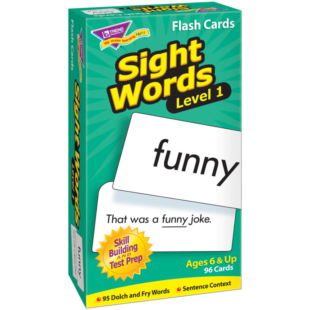 TREND ENTERPRISES INC. TREND Sight Words – Level 1 Skill Drill Flash Cards