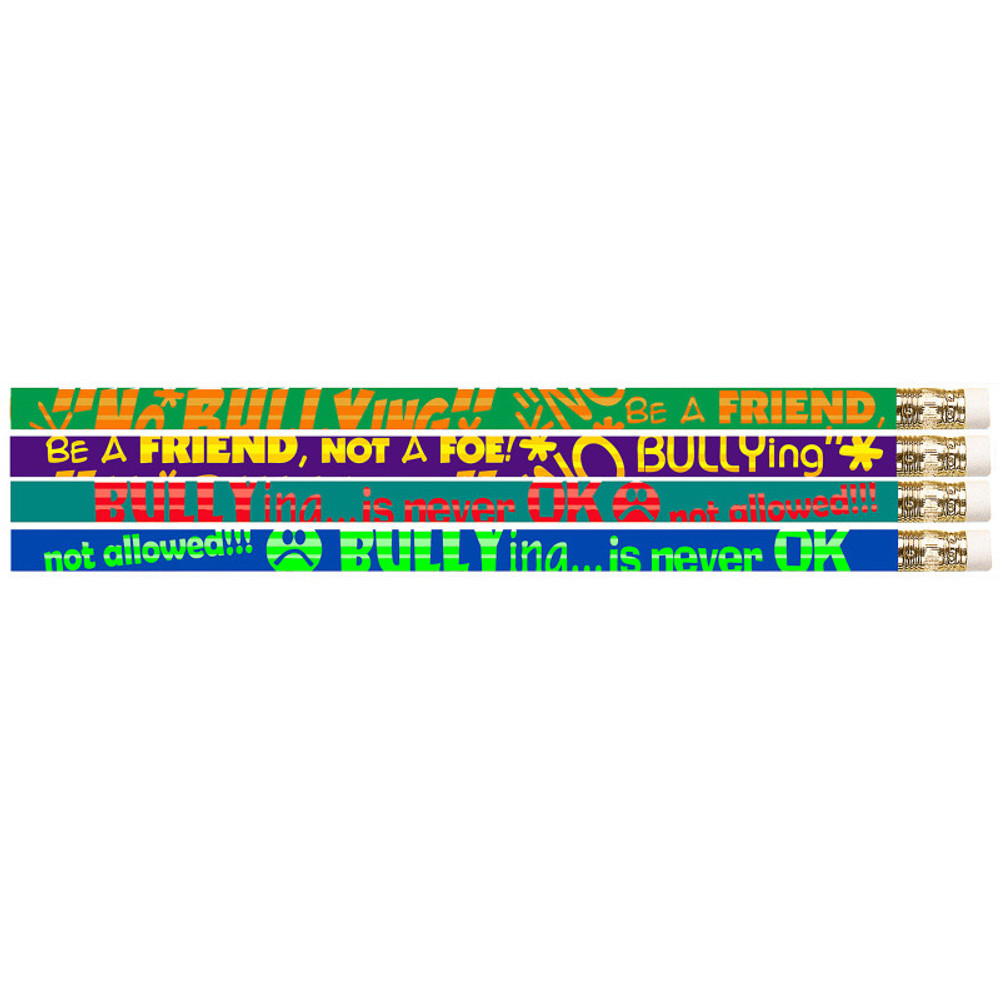 MUSGRAVE PENCIL CO INC Musgrave Pencil Company No Bullying Motivational Pencils, Pack of 12