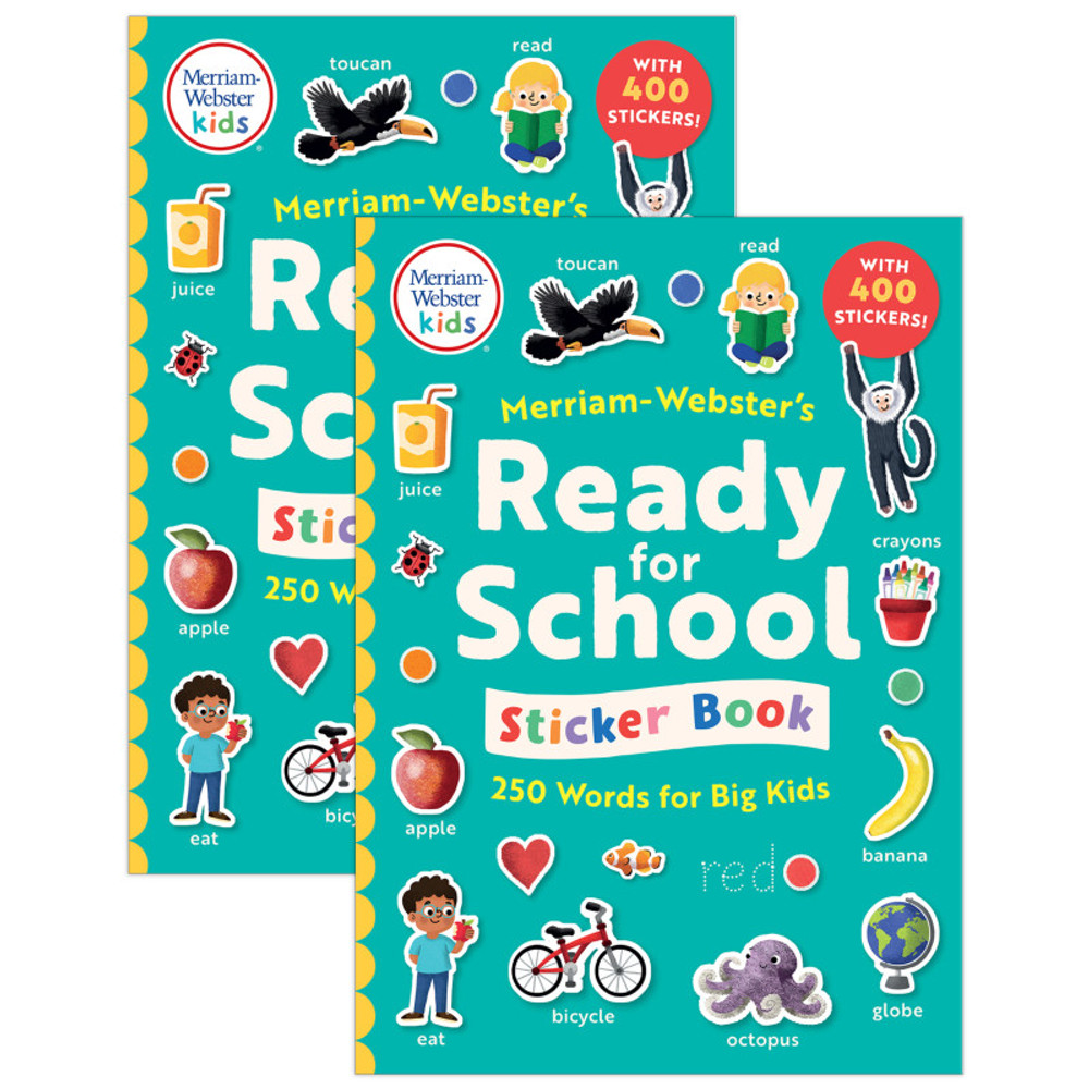MERRIAM - WEBSTER  INC Merriam-Webster Merriam-Webster's Ready-for-School Sticker Book, Pack of 2