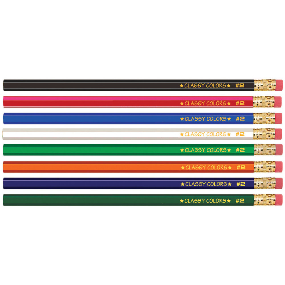 MUSGRAVE PENCIL CO INC Musgrave Pencil Company No. 2 Wood Case Hex Pencil, Assorted Colors, Pack of 12