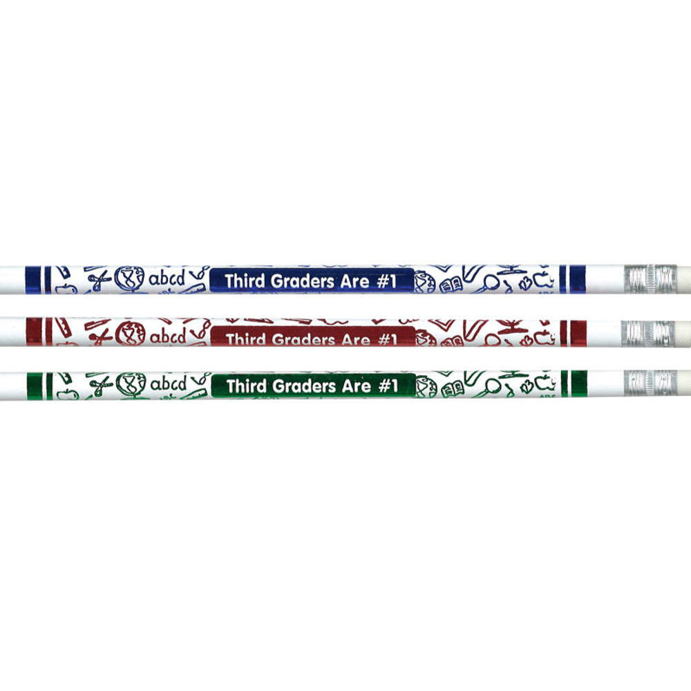 LAROSE INDUSTRIES- ROSE MOON Moon Products 3rd Graders Are #1 Pencils, Pack of 12