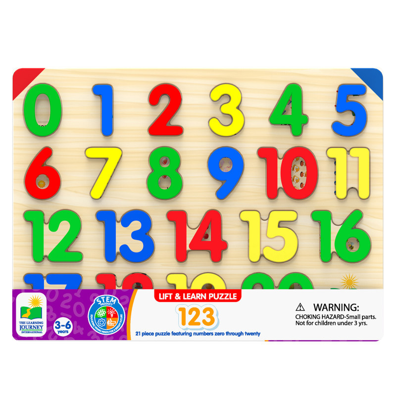 UNIVERSITY GAMES The Learning Journey International Lift & Learn 123 Number Puzzle