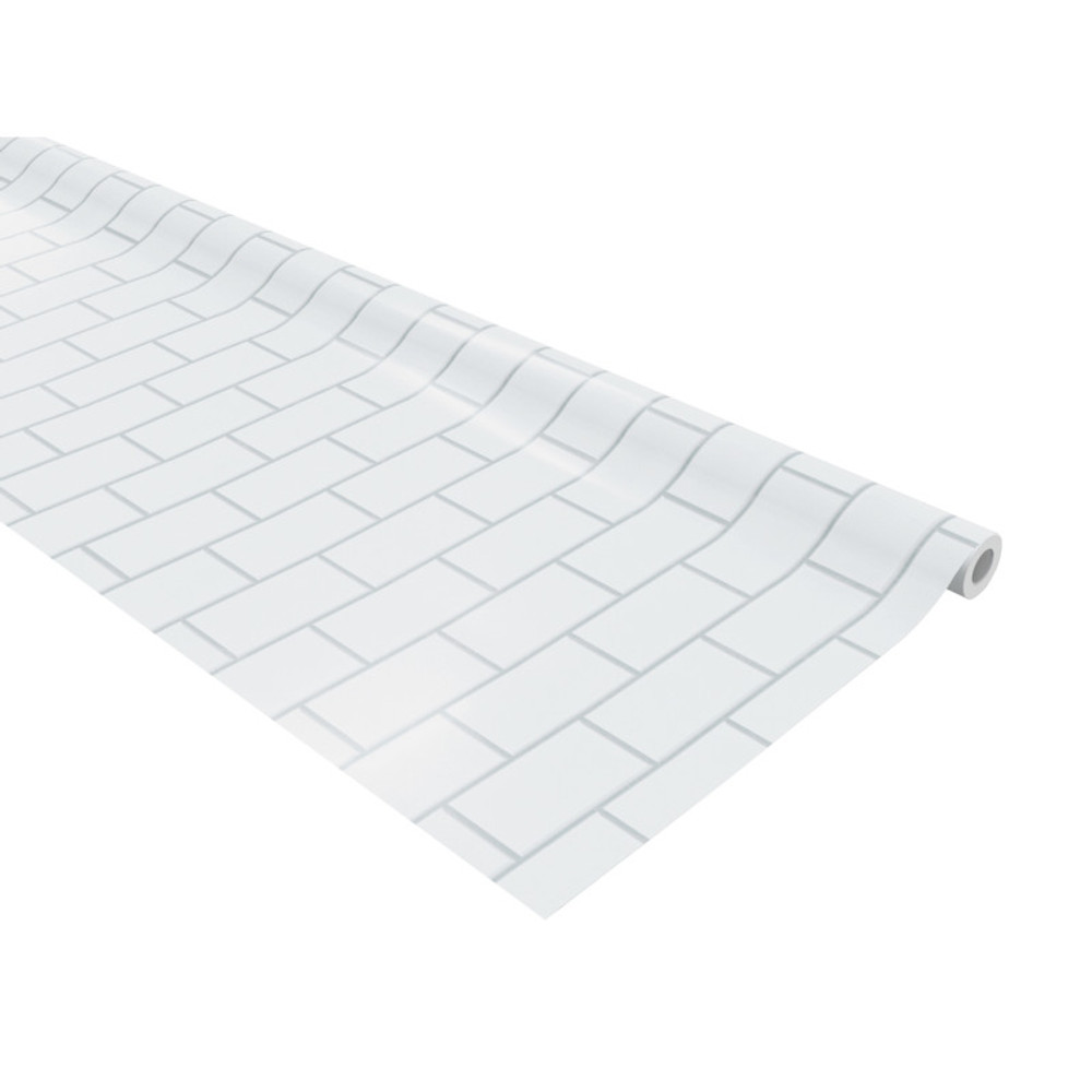 DIXON TICONDEROGA CO Fadeless® Bulletin Board Art Paper, White Subway Tile, 48" x 50', 1 Roll