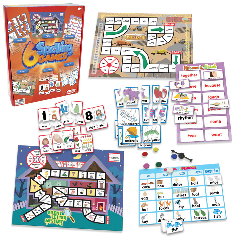 JUNIOR LEARNING Junior Learning® 6 Spelling Games