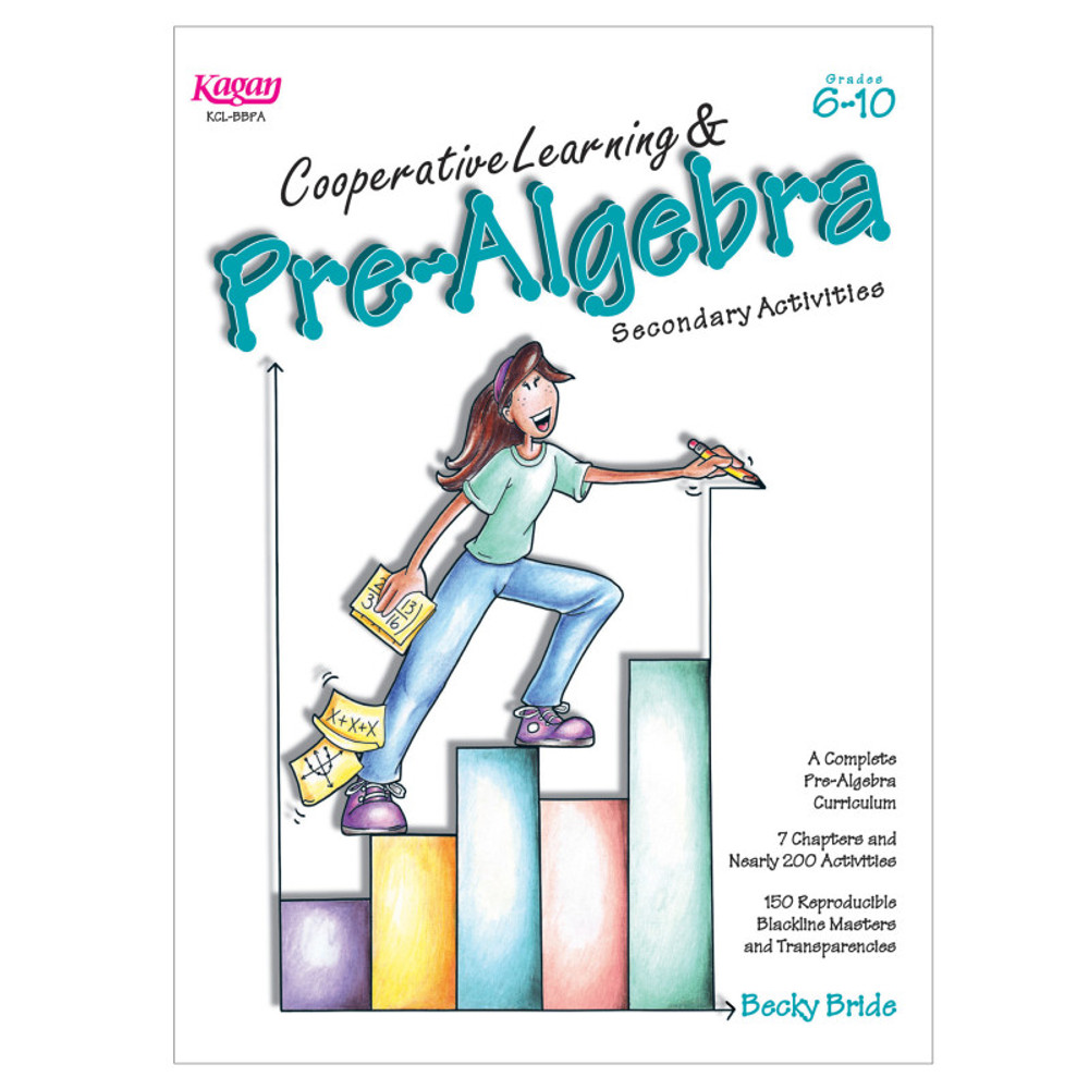 KAGAN PUBLISHING Kagan Publishing Cooperative Learning & Pre-Algebra Secondary Activities Book, Grade 6-10