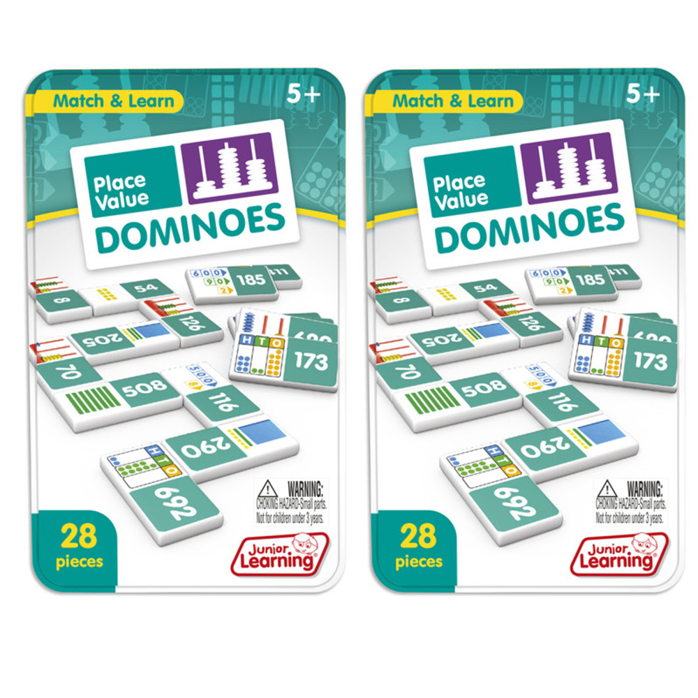 JUNIOR LEARNING Junior Learning® Place Value Dominoes, 2 Sets