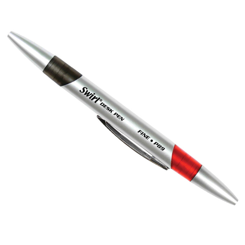 LAROSE INDUSTRIES- ROSE MOON Moon Products Swirl Ink Pens, Red/Black Combo, Pack of 12