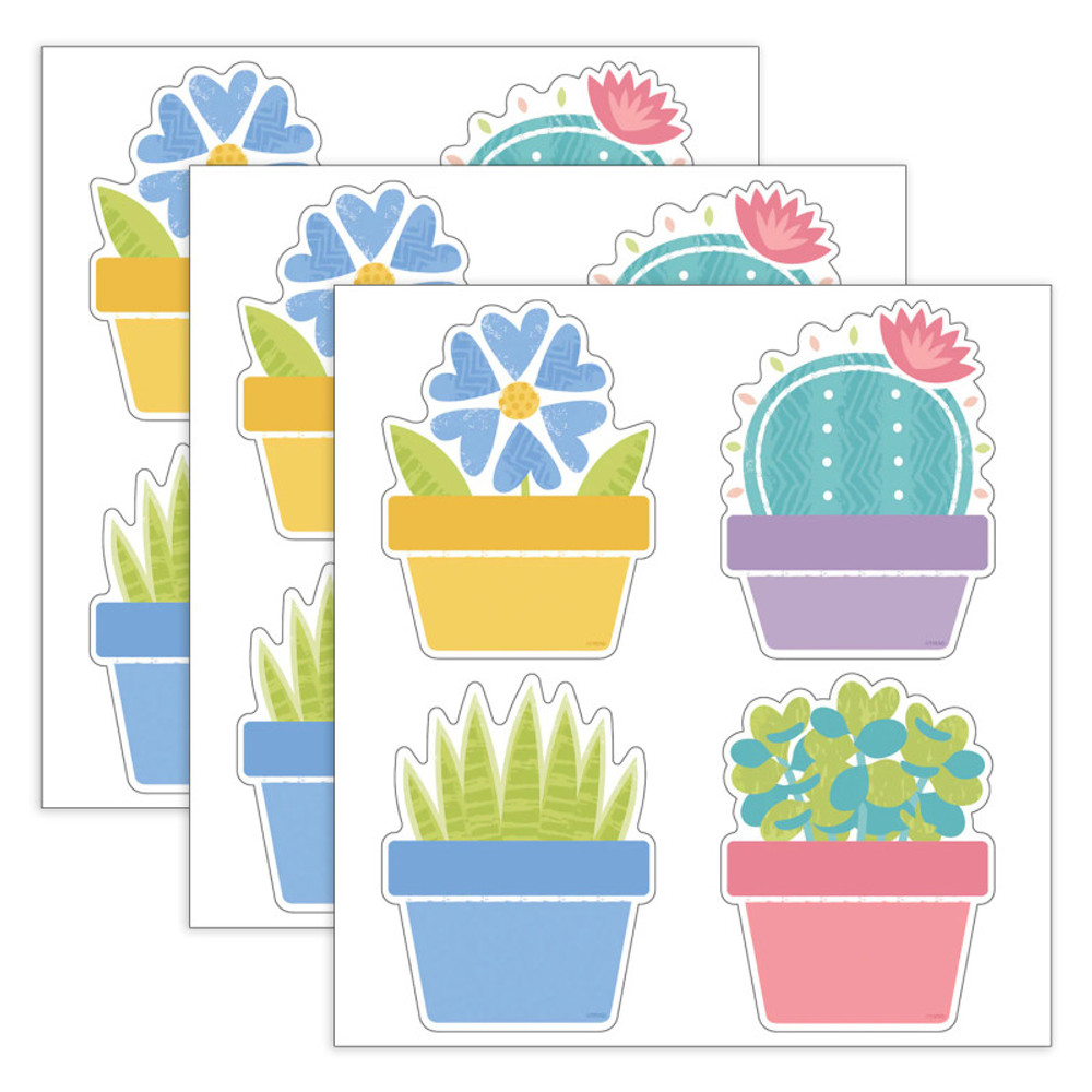 TREND ENTERPRISES INC. TREND Garden Plants Classic Accents® Variety Pack, 36 Per Pack, 3 Packs