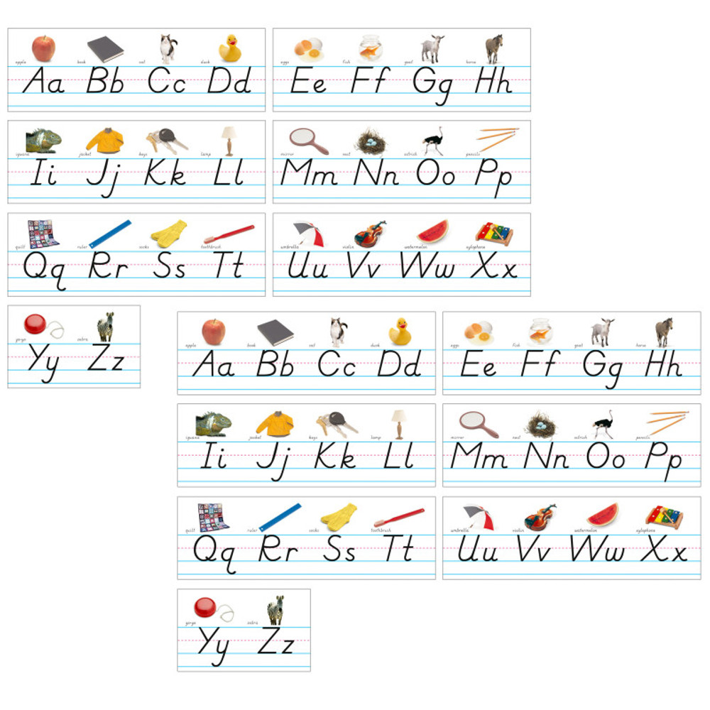 NORTH STAR TEACHER RESOURCE North Star Teacher Resources Photo & Modern Manuscript Alphabet Lines Bulletin Board Set, 2 Sets