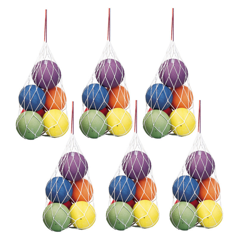 DICK MARTIN SPORTS Martin Sports Mesh Sports Ball Bag with Drawstring, 24" x 36", Pack of 6