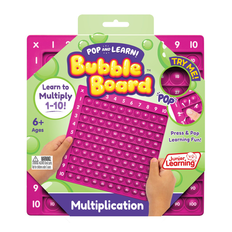 JUNIOR LEARNING Junior Learning® Multiplication Pop and Learn™ Bubble Board