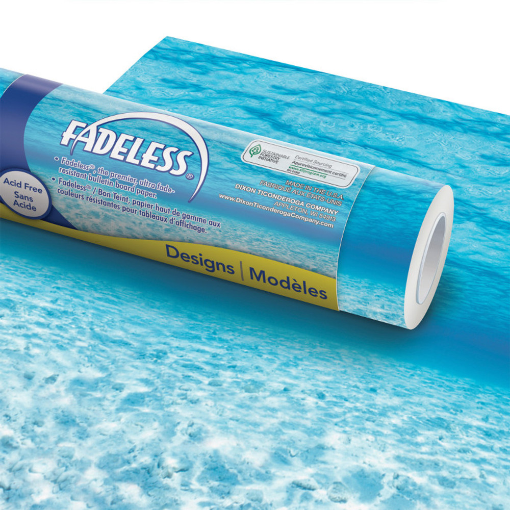 DIXON TICONDEROGA CO Fadeless® Bulletin Board Art Paper, Under The Sea, 48" x 50', 1 Roll DIXON TICONDEROGA CO Fadeless® Bulletin Board Art Paper, Under The Sea, 48" x 50', 1 Roll