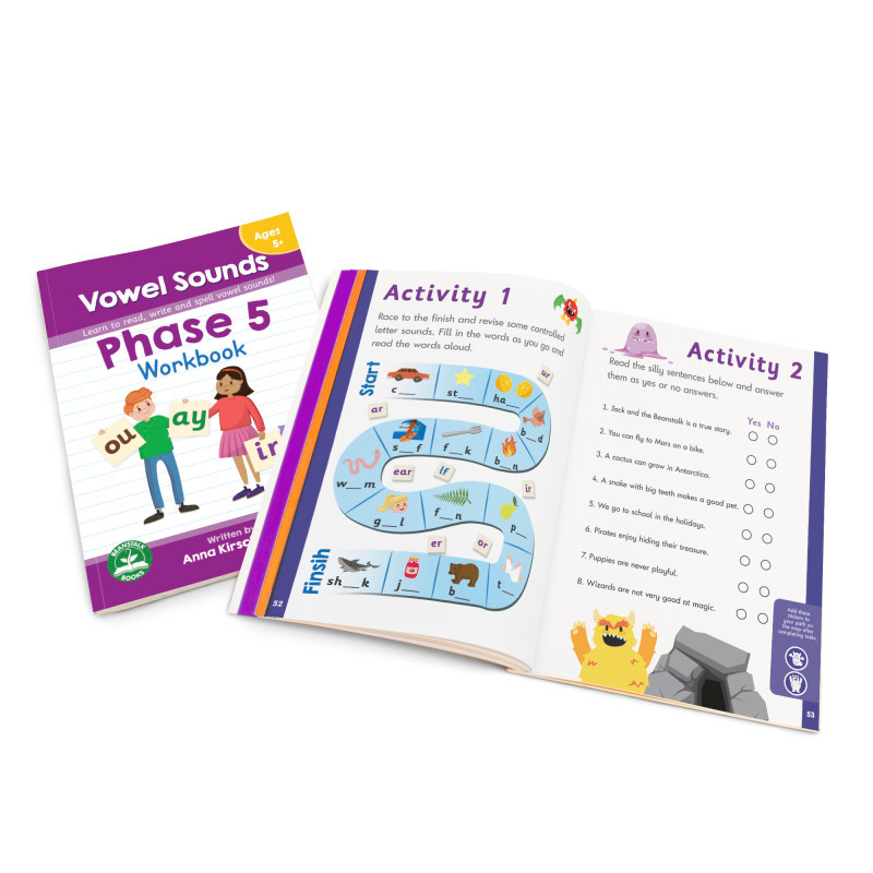 JUNIOR LEARNING Junior Learning® Phase 5 Vowel Sounds Workbook