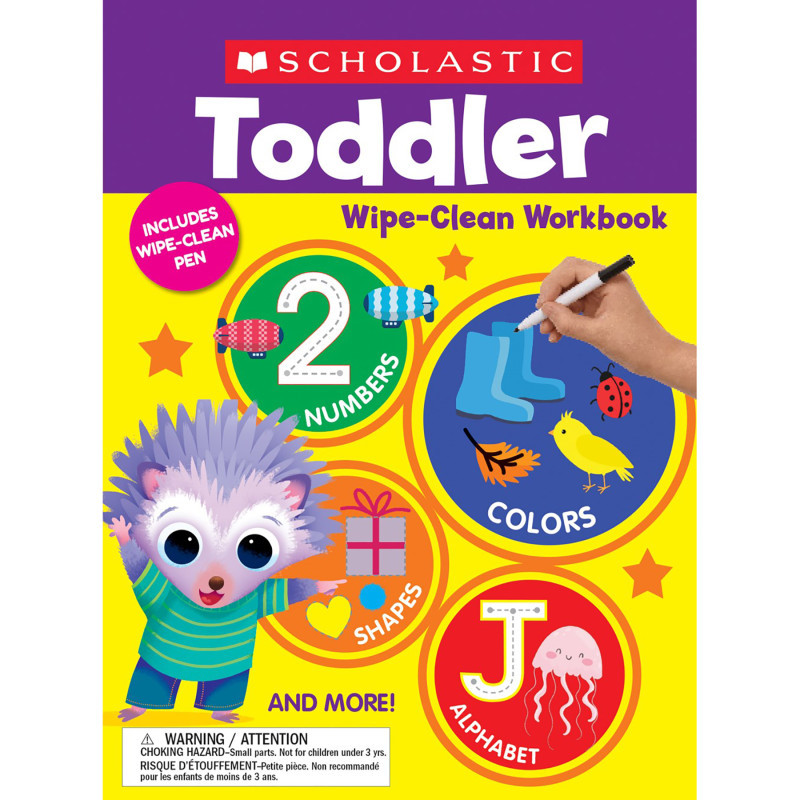 SCHOLASTIC TEACHING RESOURCES Scholastic Teaching Solutions Toddler Wipe Clean Workbook