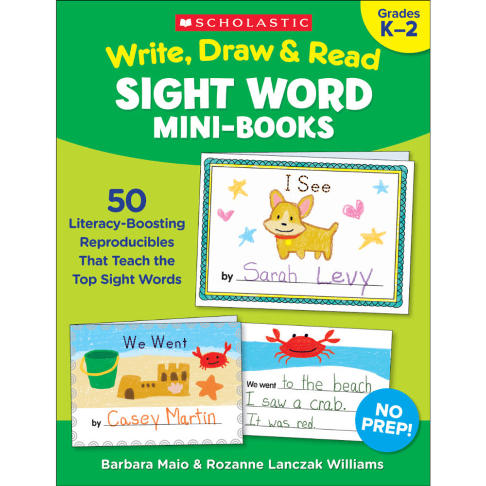 SCHOLASTIC TEACHING RESOURCES Scholastic Teaching Solutions Write, Draw & Read Sight Word Mini-Books